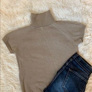 Zara short sleeve turtle knit